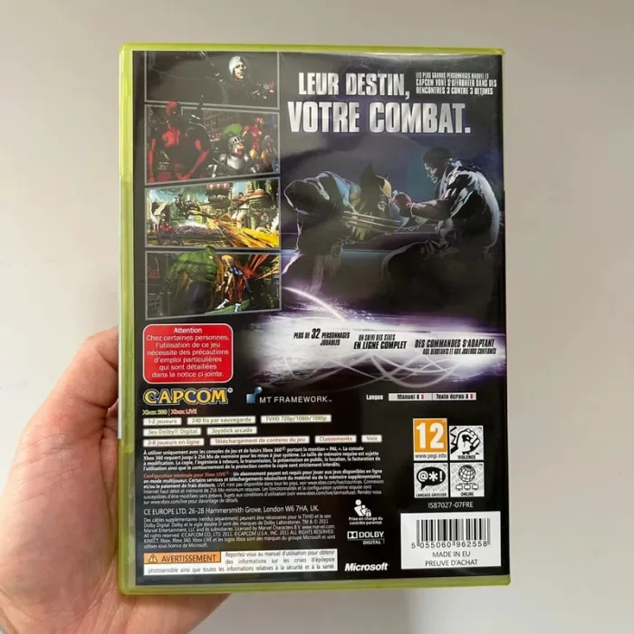 Jeu xbox 360 marvel vs campcom - photo numéro 2