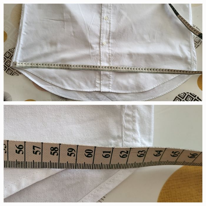 Lanvin Chemise MC T43/TUS17/TXL-Blanc-Coupe Droite-Vintage 90s-100%Coton en TBE - photo numéro 8