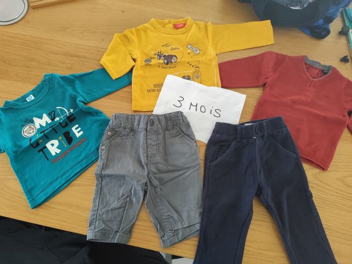 Lot de 5 pièces en 3 mois / garcon