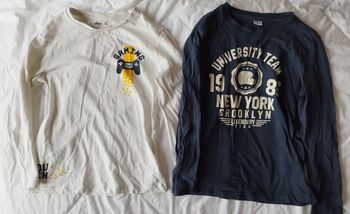 Lot t-shirts ML 8 ans 