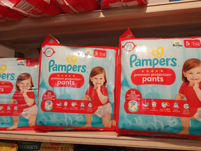 198  couches pampers baby dry pant t5 neuf - photo numéro 2