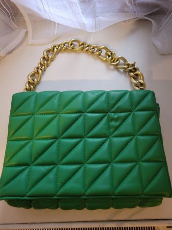 Sac à main Zara - Vert Kelly Matelassé (Neuf/Très bon état)