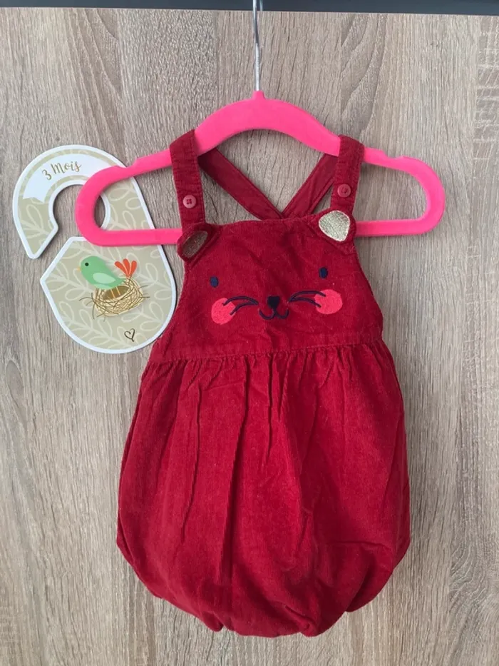 Robe boule en velours côtelé