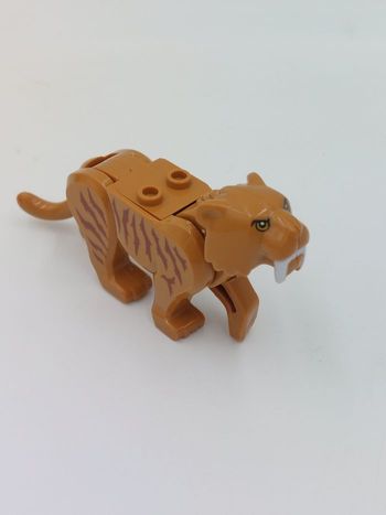 Minifigurine Tigre à dents de sabre marron MF0502