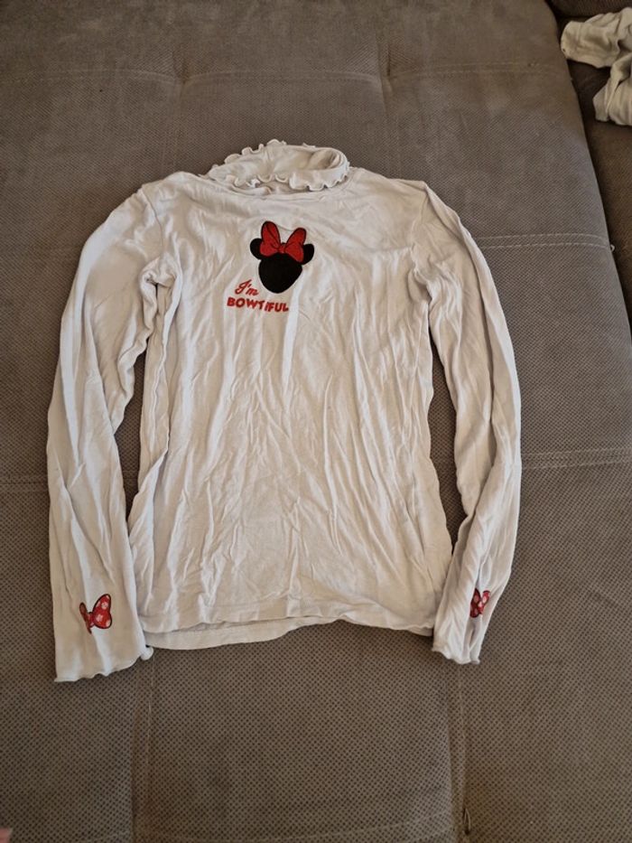 Tee-shirt manches longues colle roulé fille