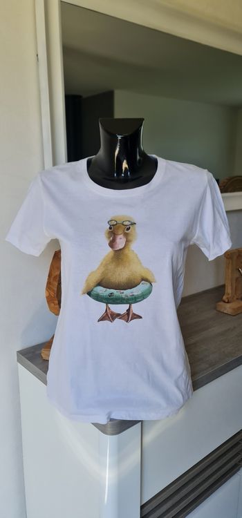 T-shirt canard woop
