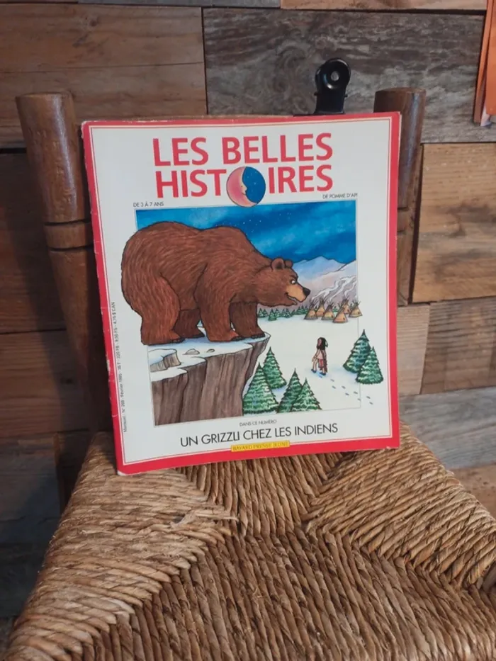 Livre revue Les belles histoires Un grizzly chez les Indiens tbe - photo numéro 3