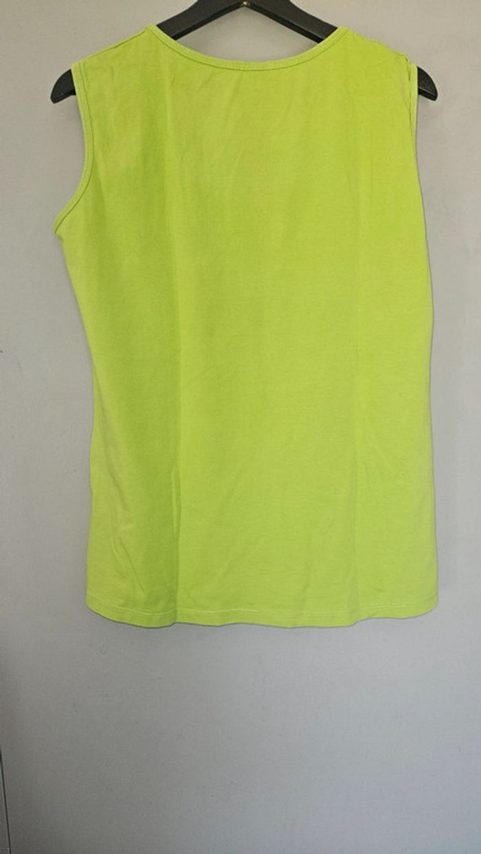 Débardeur vert à fleurs et papillons -Taille 44/46 - photo numéro 3