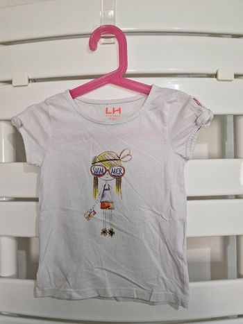 tee-shirt blanc la halle