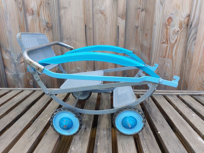 Poussette pliable Vintage pour poupée - photo numéro 4
