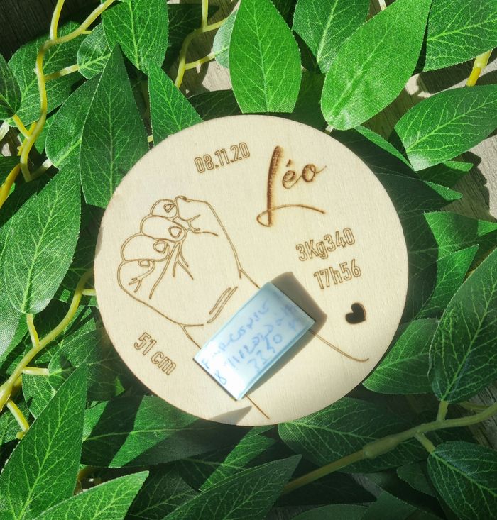 Plaque bracelet naissance - photo numéro 2