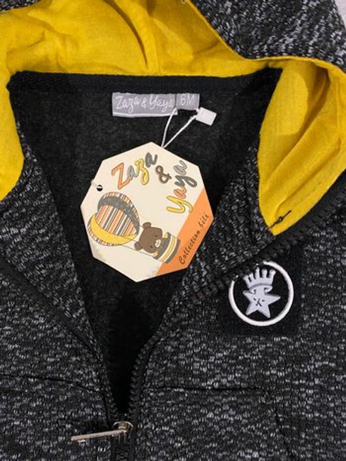 Gilet doublure bébé garçon 6 mois Zaya&Yaya neuf - photo numéro 3