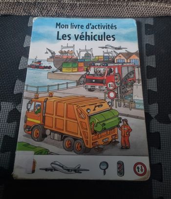 Livre enfant (Mon livre d'activité Les véhicules)