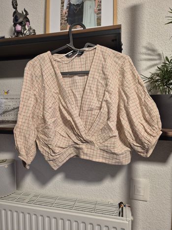 Haut court a carreaux  zara TS