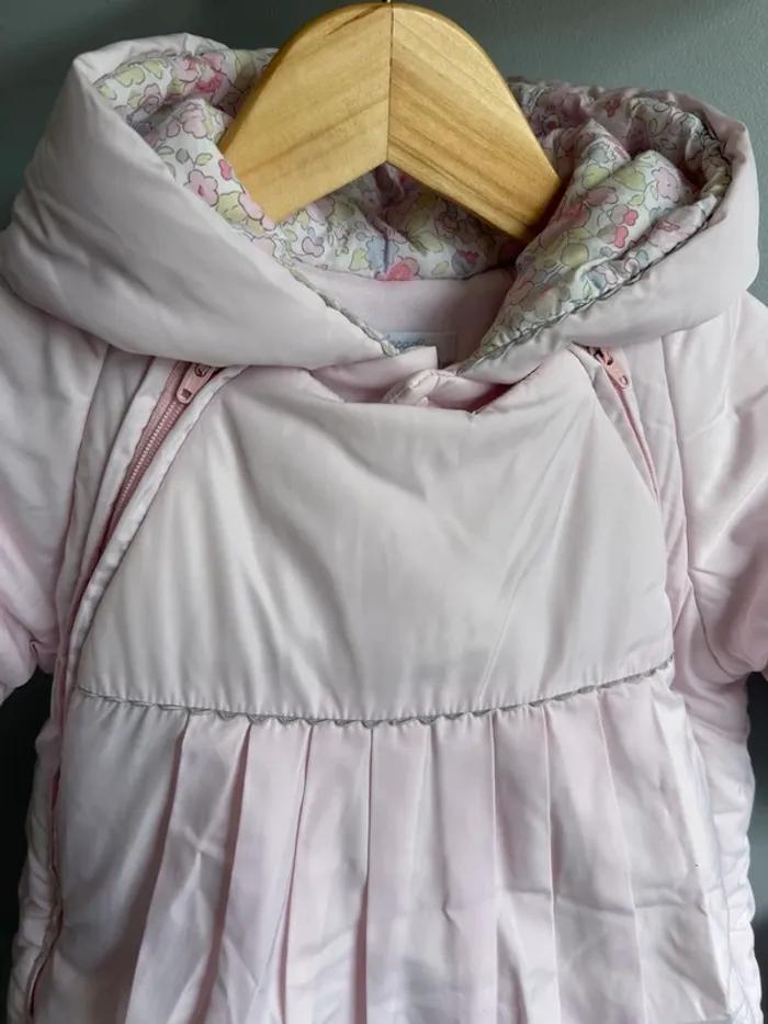 Combinaison pilote rose Jacadi fille 12 mois Tbe - photo numéro 5