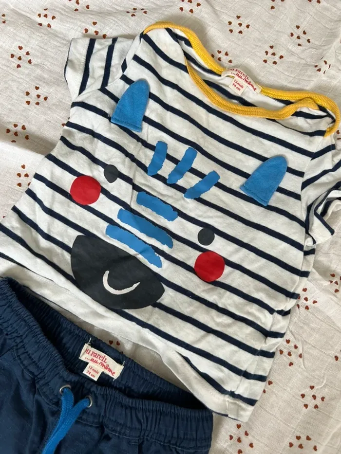 Ensemble bébé du pareil au même 12 mois