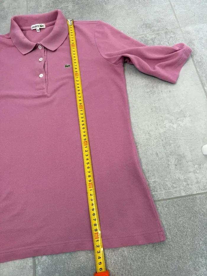 Polo Lacoste femme rose taille 40 soit M super état - photo numéro 7