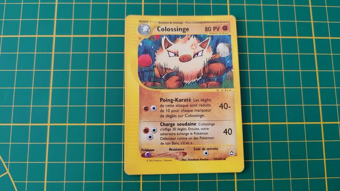 29/147 Carte Pokémon Colossinge 29/147 rare Aquapolis Wizards #A73
