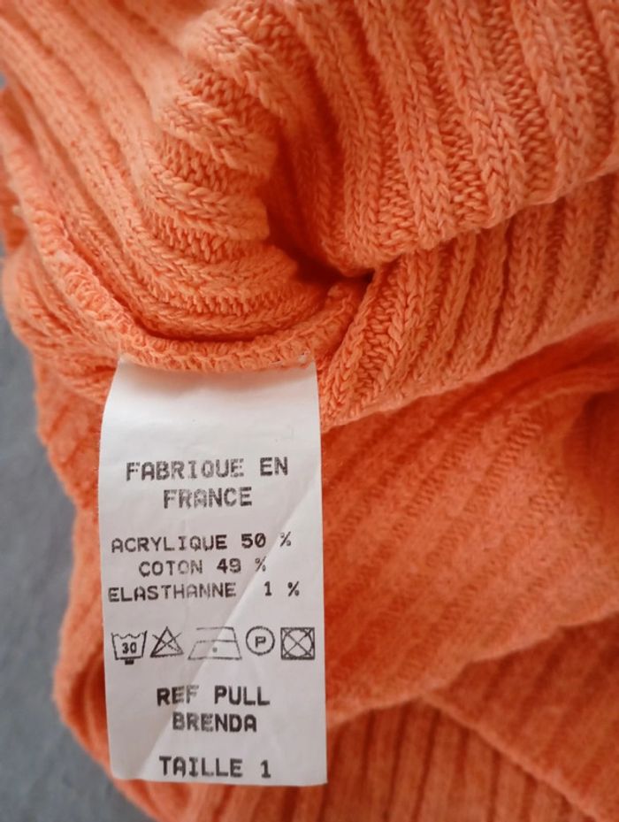 Lot 2 pulls orange saumon 36 - photo numéro 4