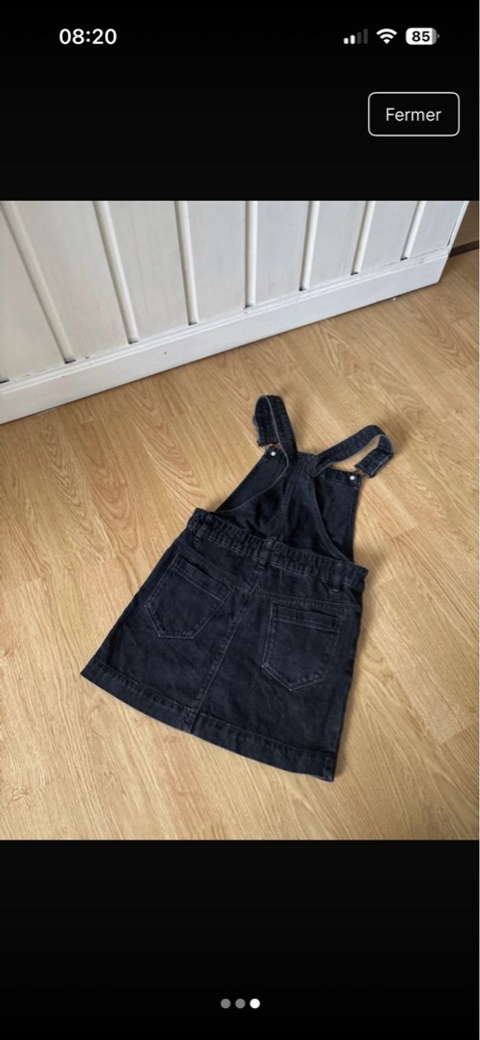 Robe en jean noire kiabi fille taille 9 ans - photo numéro 3