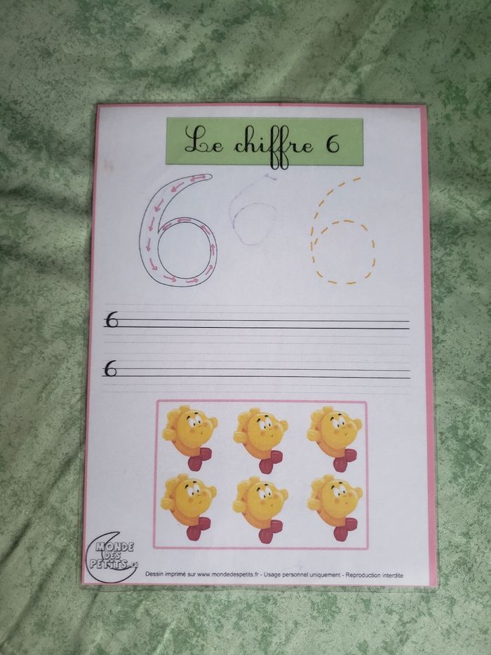 Fiches d'apprentissage chiffres - photo numéro 6