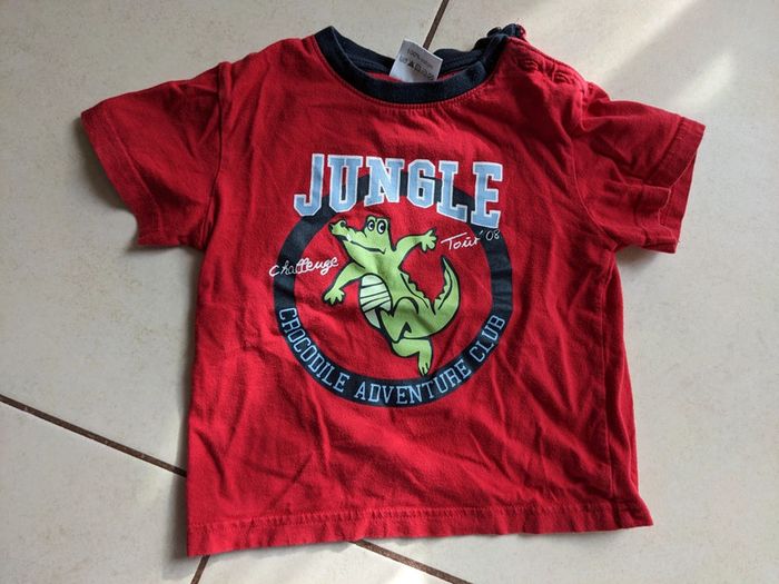 T-shirt garçon 2 ans jungle crocodile