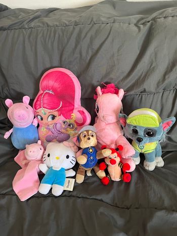 Lots de 8 peluches