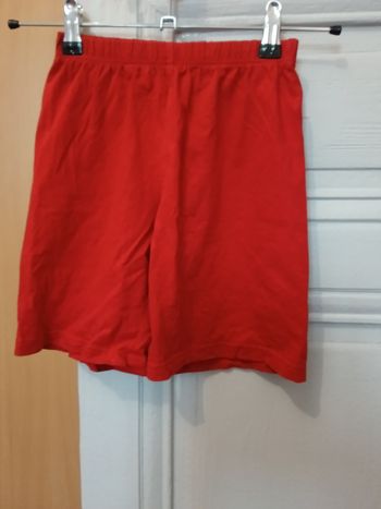 Short de pyjama rouge