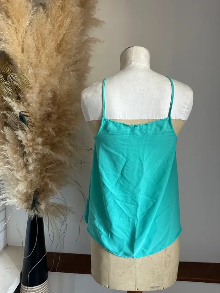 Top d’été fluide menthe 36/S - photo numéro 2