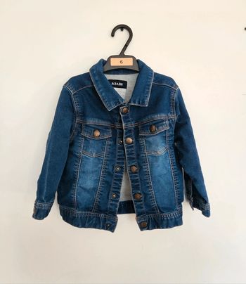 Veste en jean bleu marine - 24 mois