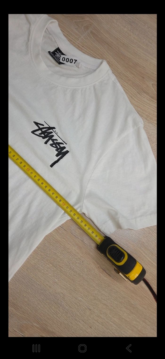 Tee shirt Stüssy Homme taille M blanc - photo numéro 9