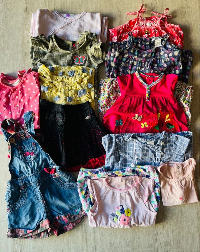 Lot de vêtements été bébé fille multiple marque