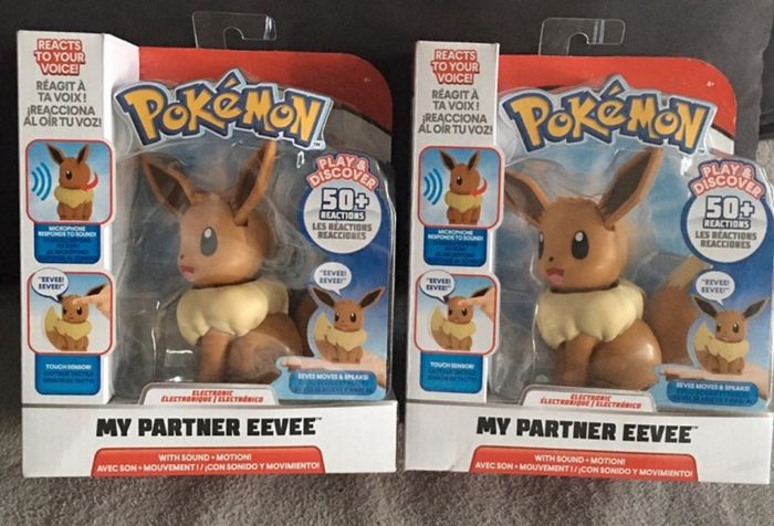 Lot 2 figurines interactives Pokémon evoli