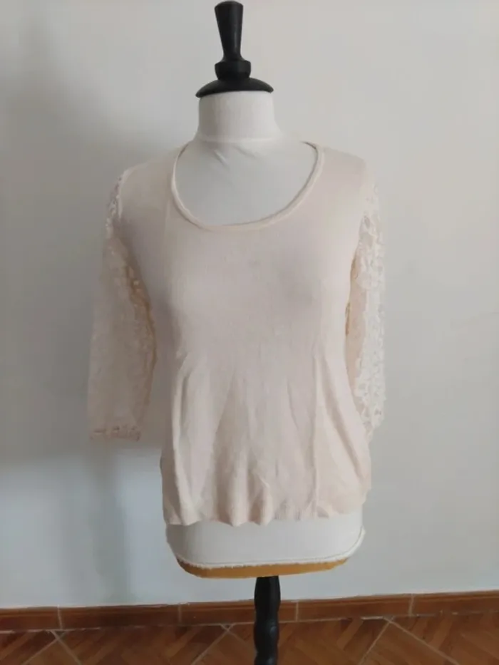 Blouse manches 3/4 dentellées 123t 42
