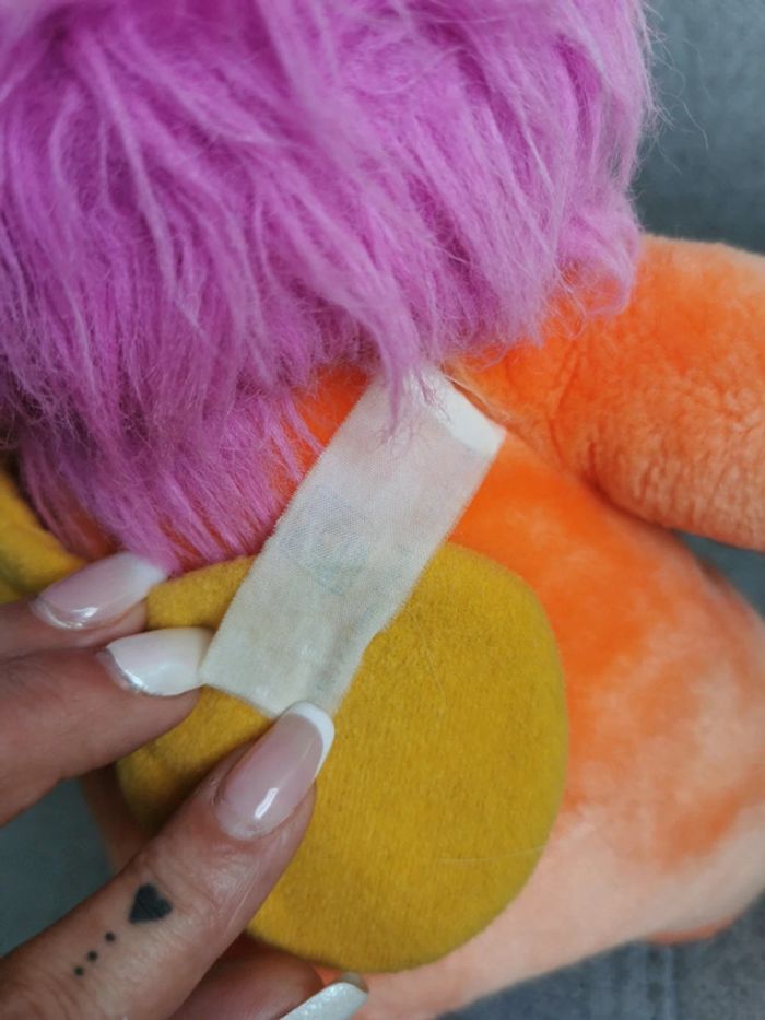 Peluche vintage 1984 Wuzzles Bumble lion Hasbro 30cm - photo numéro 8