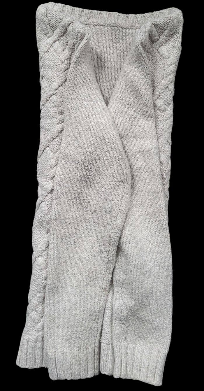 Pull femme Tommy Hilfiger – maille torsadée beige/blanc cassé, taille M - photo numéro 6