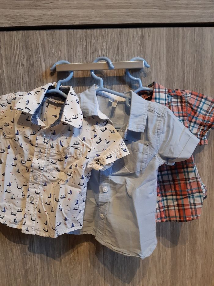Lot de 3 chemises manches courtes