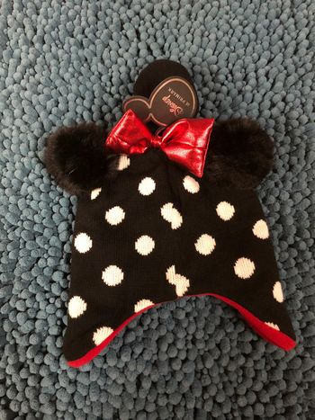 Lot bonnet paire de moufles minnie - n e u fs