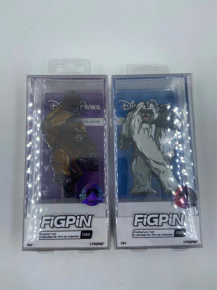 Lot de 2 FiGPiN Yéti – Matterhorn & Everest (Disney Parks)