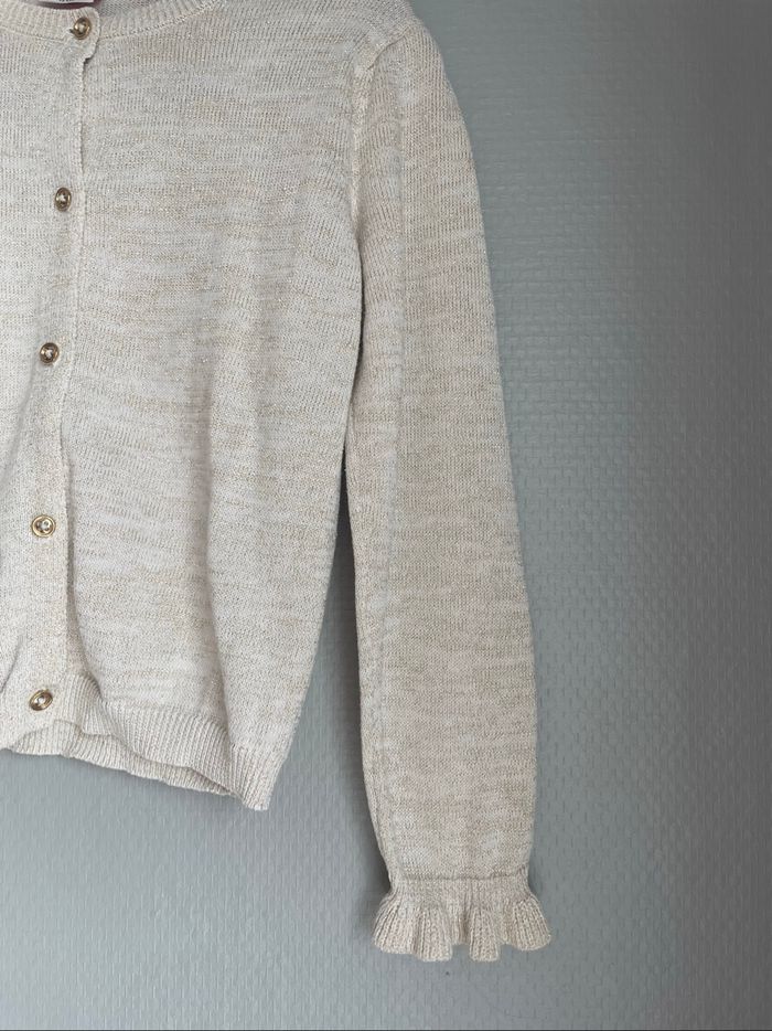 Gilet beige pailletée fille 5 ans tape à l’œil - photo numéro 3