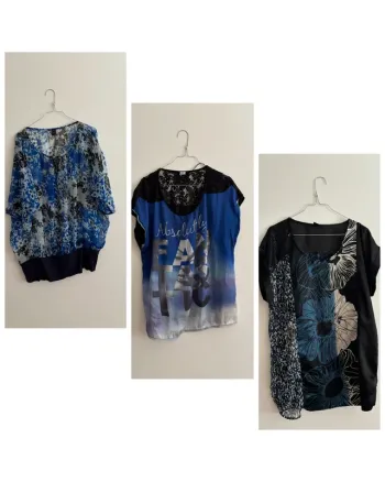 Lot de 3 tuniques MS Mode – T44/46 – Fluides et féminines