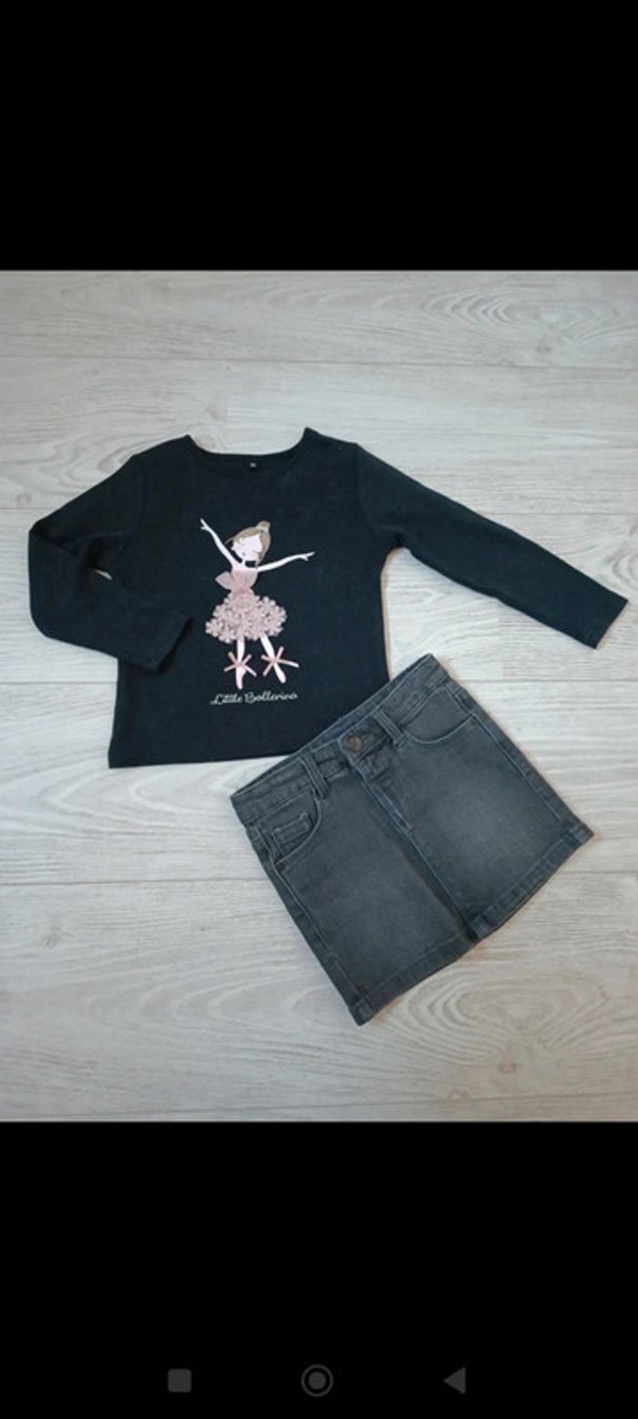 Ensemble t-shirt jupe 3 ans