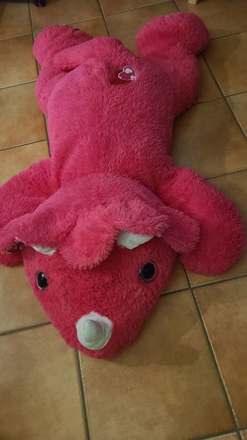 peluche rose dinosaure env.130 cm cœur