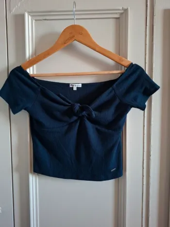 T-shirt court à nouer Pepe jeans