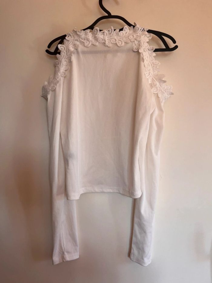 Top blanc chic sexy shein taille L - photo numéro 5