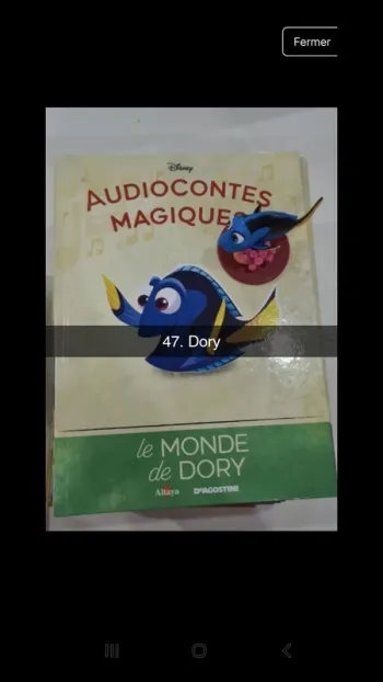 No47 audioconte Magique disney deagostini livre+figurine audio conte compte