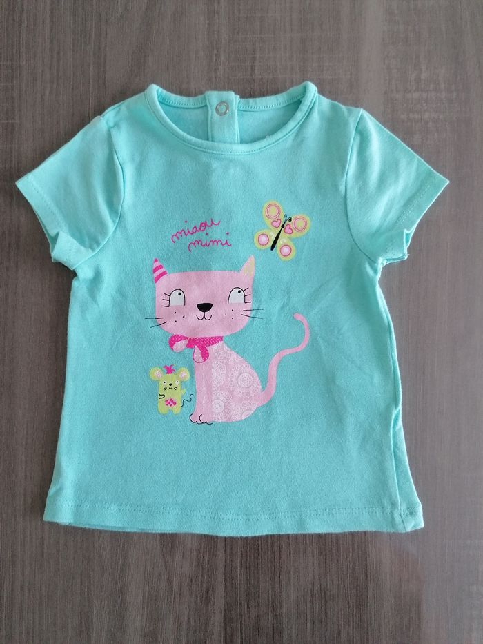 T Shirt chat 6 mois