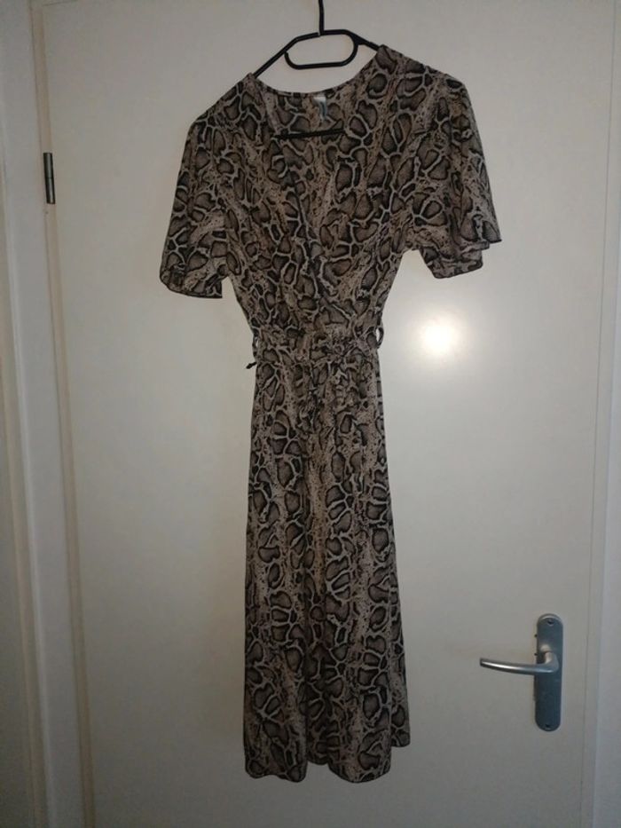 Robe longue léopard