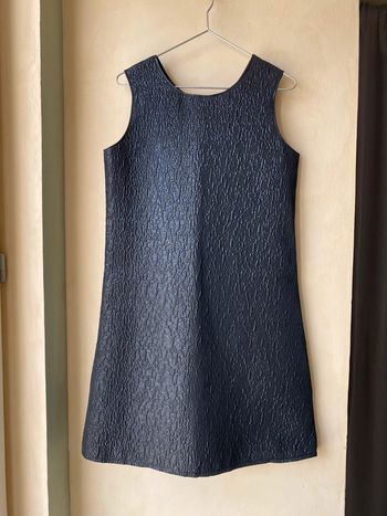 Robe trapèze noir irisée M