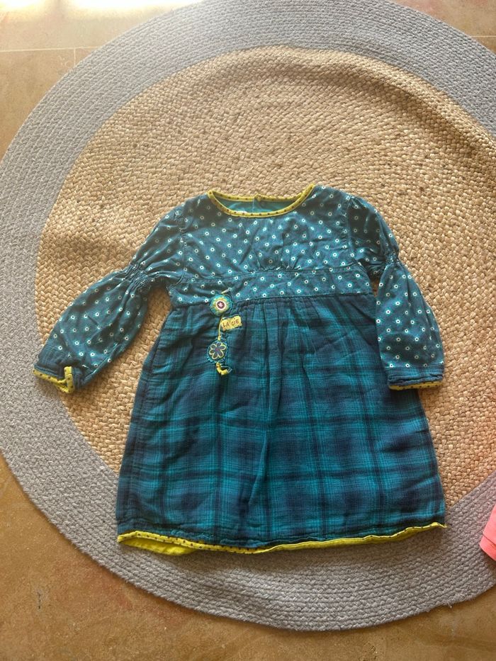 Lot de 2 robes mi saison fille 24 mois - photo numéro 1